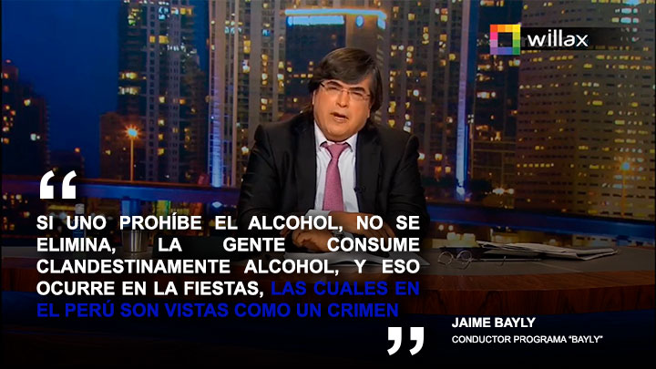 Jaime Bayly: "Las fiestas en el Perú son vistas como un crimen"