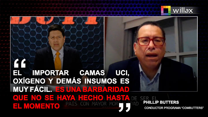 Phillip Butters: "El importar camas UCI, oxígeno y demás insumos es muy fácil"