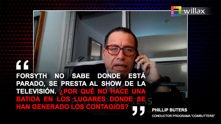 Phillip Butters: "Forsyth no sabe dónde está parado, se presta al show de la televisión"