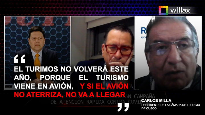 Carlos Milla: "El turismo no va a volver este año"