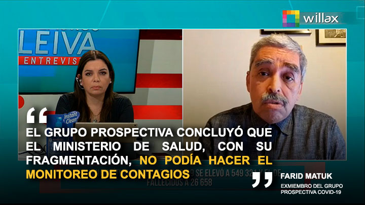 Farid Matuk: "El Minsa no podría hacer el monitoreo de contagios por su fragmentación"