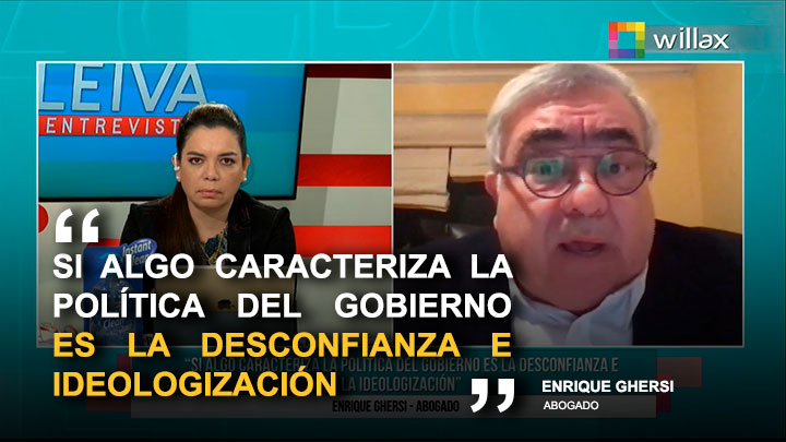 Portada: Enrique Ghersi: “Si algo caracteriza la política del gobierno es la desconfianza e la ideologización”