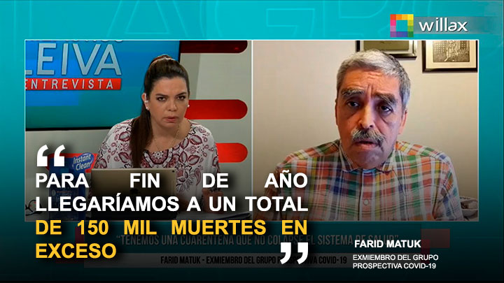 Farid Matuk: "Para fin de año llegaríamos a un total de 150 mil muertes en exceso"