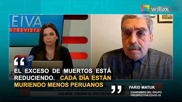 Farid Matuk: "El exceso de muertos está reduciendo"