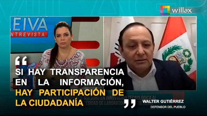 Walter Gutiérrez: "La vacuna contra todo poder es la transparencia"