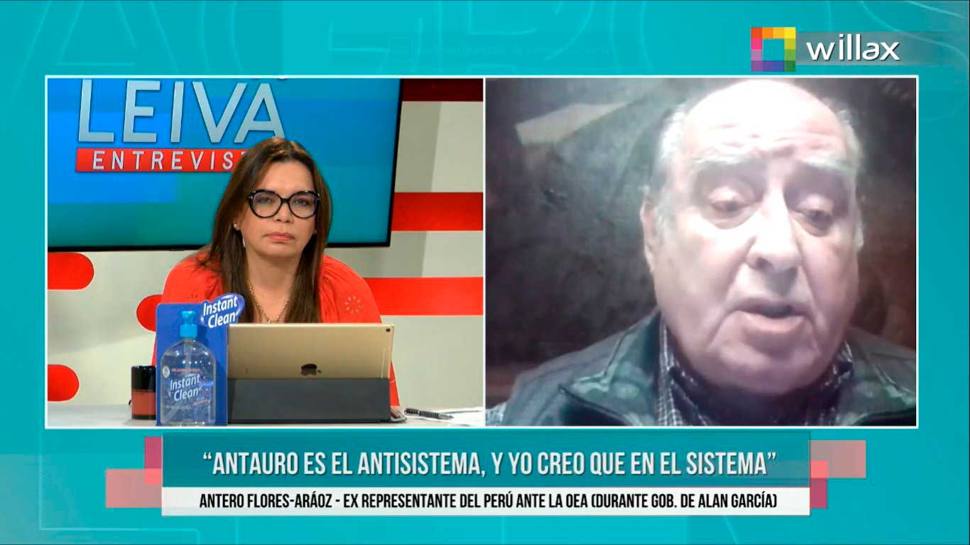 Portada: Ántero Flores-Aráoz: "Zeballos no tiene el perfil necesario para estar en la OEA"
