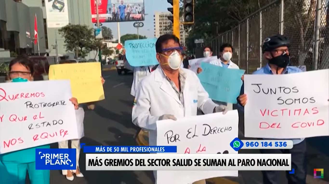 Más gremios del sector salud se suman al paro nacional