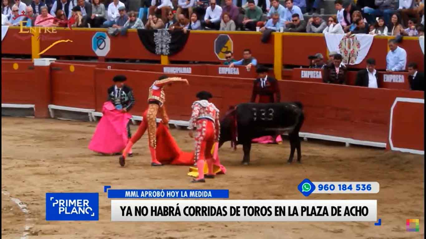 Portada: Ya no habrán corrida de toros en la Plaza de Acho