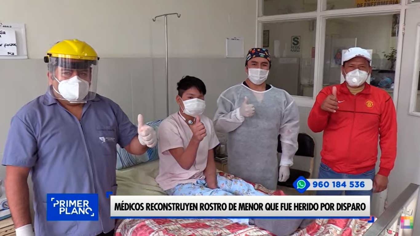 Portada: Médicos reconstruyen rostro de menor que fue herido por un disparo