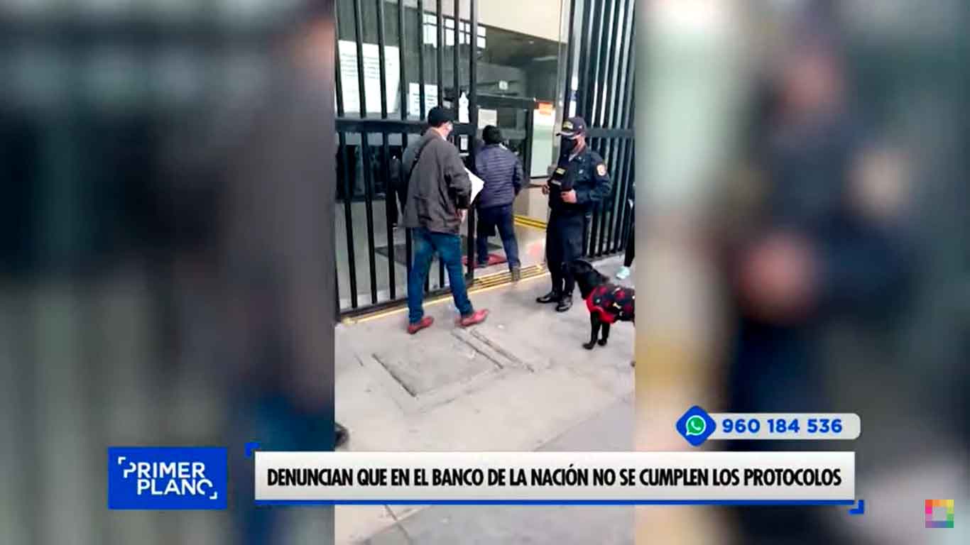 Denuncian que en el Banco de la Nación no se cumplen los protocolos