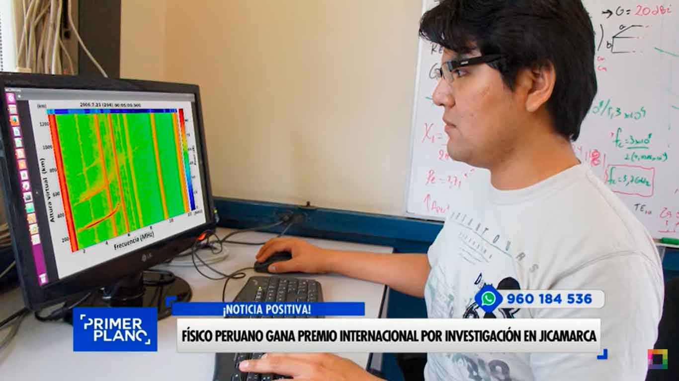 Físico peruano gana premio internacional por investigación en Jicamarca