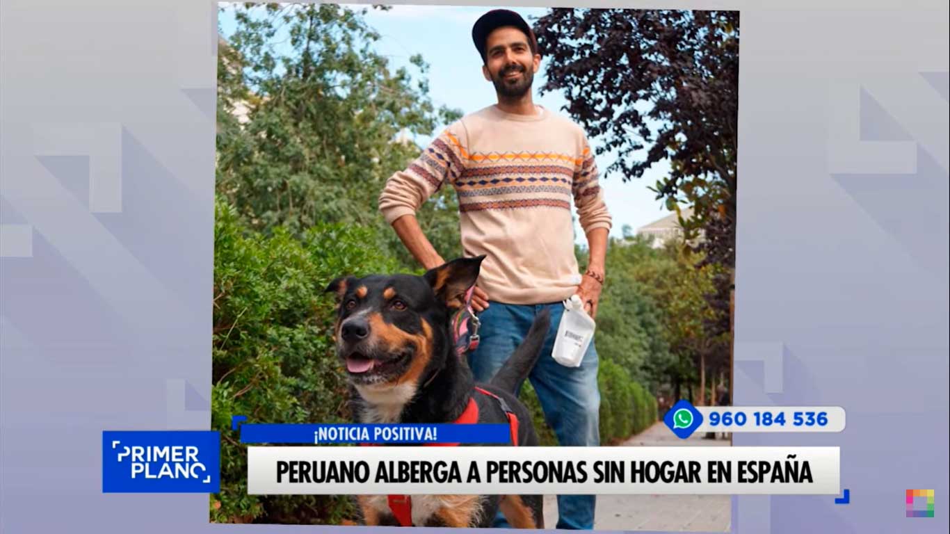 Peruano alberga a personas sin hogar en España