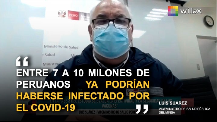 Luis Suárez: "Entre 7 a 10 millones de peruanos ya podrían haberse contagiado"