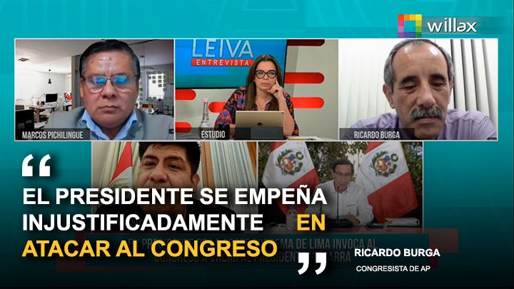 Ricardo Burga: "El presidente se empeña en atacar al Congreso"
