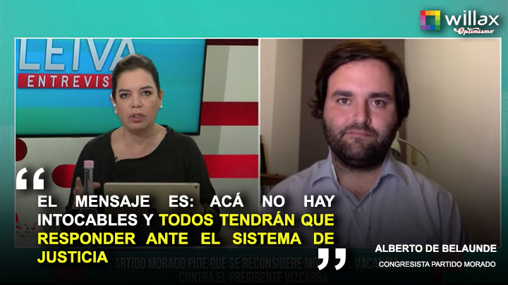 Alberto de Belaunde: "Acá no hay intocables y todos tendrán que responder a la justicia"