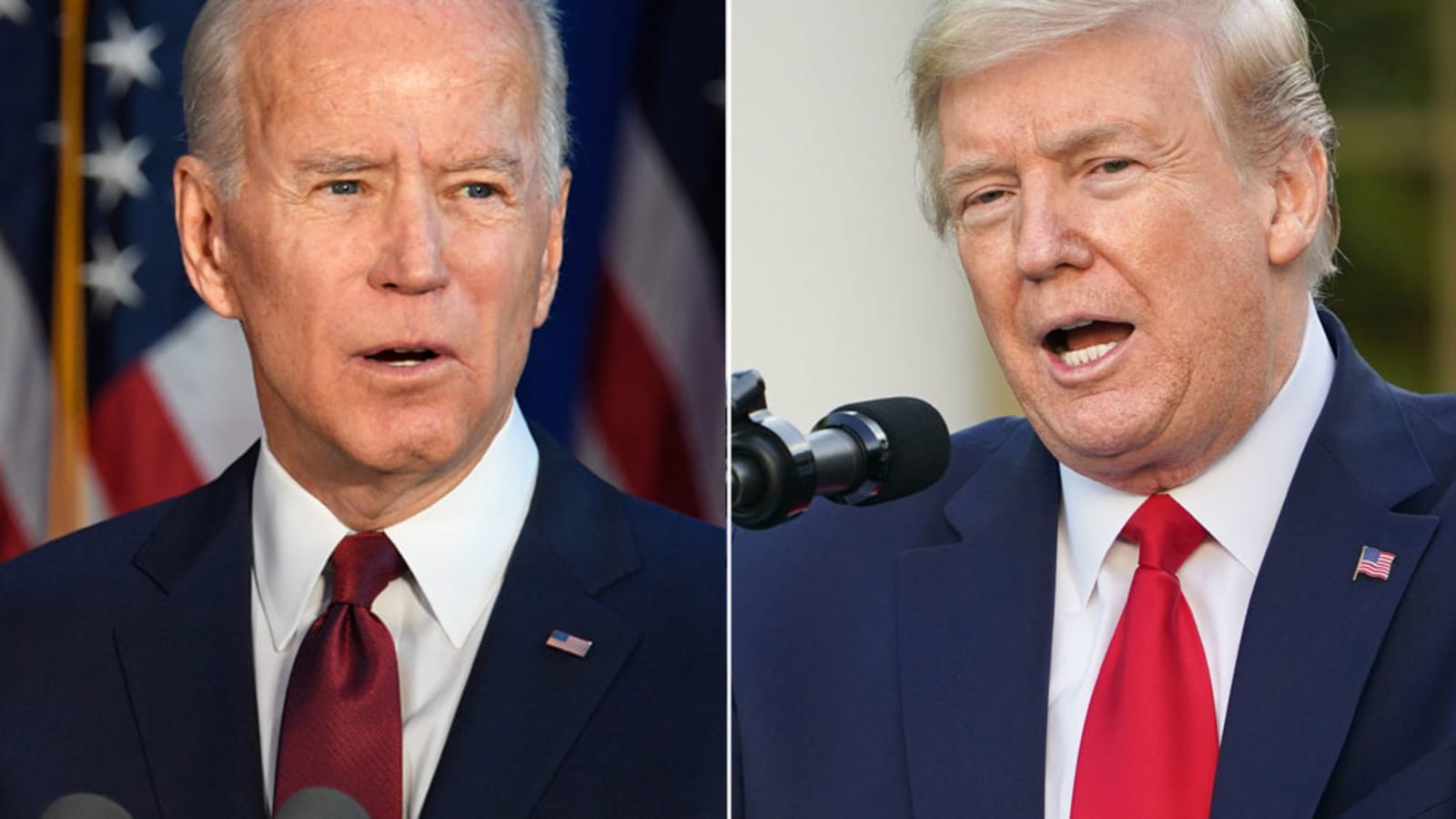 Encuesta arrojó un empate técnico entre Donald Trump y Joe Biden