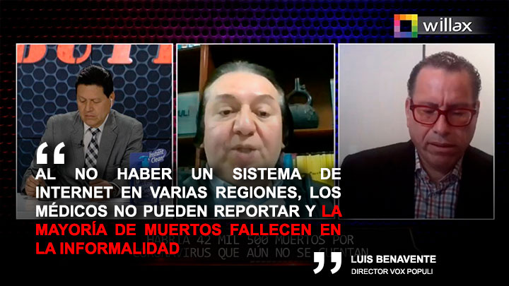 Luis Benavente: "La mayoría de muertos fallecen en la informalidad"