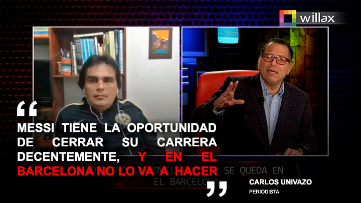 Carlos Univazo: Messi en el Barcelona no podrá cerrar su carrera decentemente