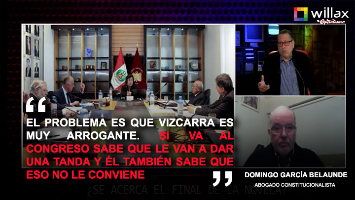 Portada: Domingo García Belaunde:"El problema es que Vizcarra es muy arrogante"