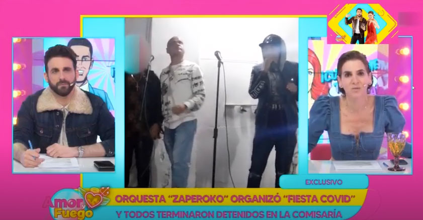 Portada: Amor y Fuego: Orquesta “Zaperoko” organizó “fiesta Covid” y todos fueron detenidos