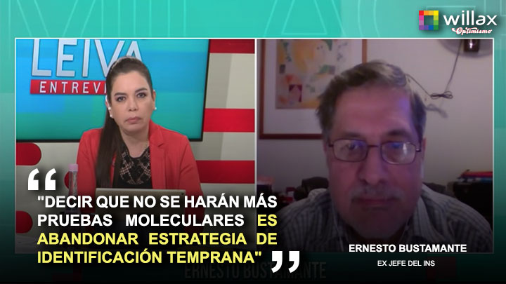 Portada: Bustamante: "Decir que no se harán más pruebas moleculares es abandonar la identificación temprana"