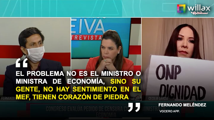 Fernando Meléndez: "La gente del MEF tiene corazón de piedra"