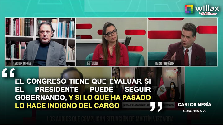 Mesía: "El Congreso tiene que avaluar si el presidente puede seguir gobernando"