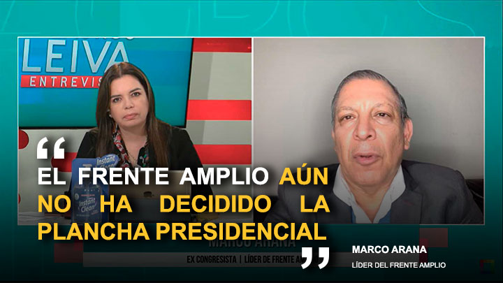 Portada: Marco Arana: "El Frente Amplio aún no ha decidido la plancha presidencial"