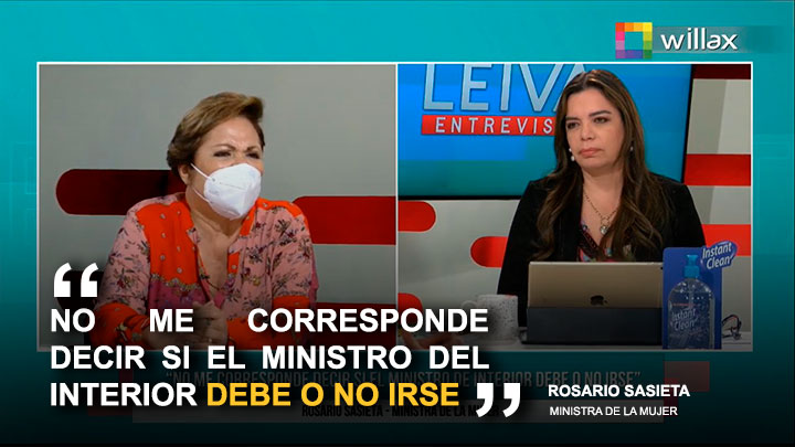 Rosario Sasieta: "No me corresponde decir si el Ministro del Interior debe irse o no"