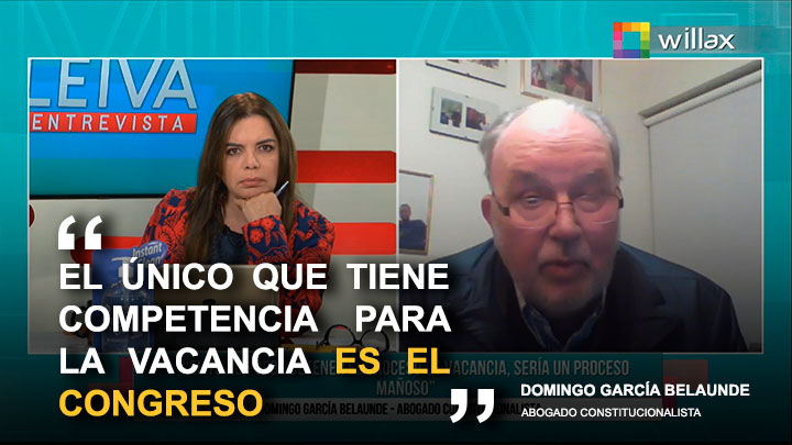 Domingo García Belaunde: "El único que tiene competencia para la vacancia es el Congreso"