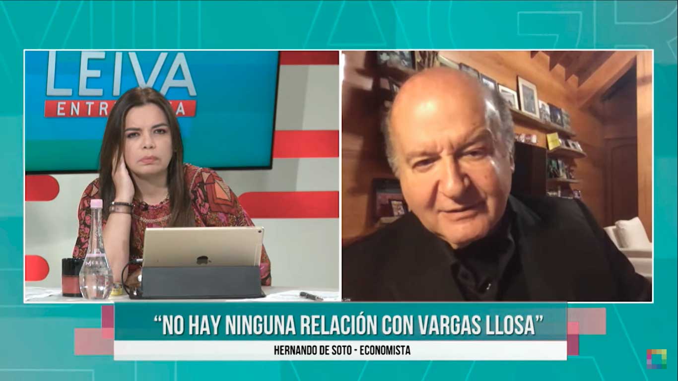 Hernando de Soto: "No me arrepiento de nada de lo que dije de Vargas Llosa"