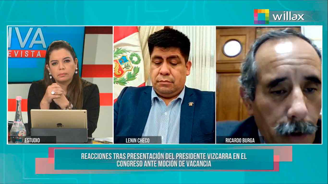 Ricardo Burga: "El pueblo peruano se ha dado cuenta que Vizcarra no ha querido decir la verdad"