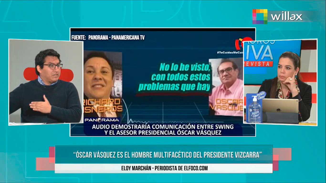 Portada: Eloy Marchán: "Óscar Vásquez es el operador mediático del Presidente Vizcarra"