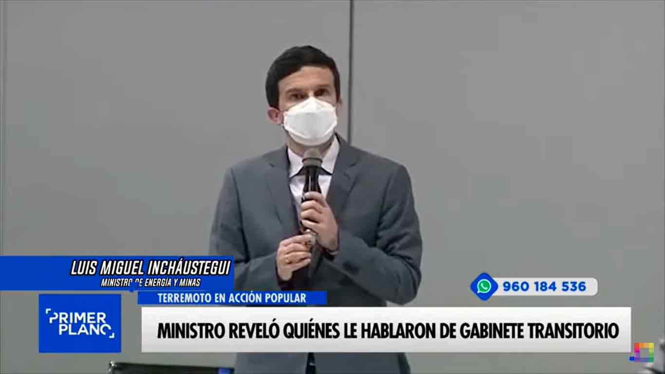 Portada: Ministro Incháustegui reveló quiénes le hablaron de gabinete transitorio