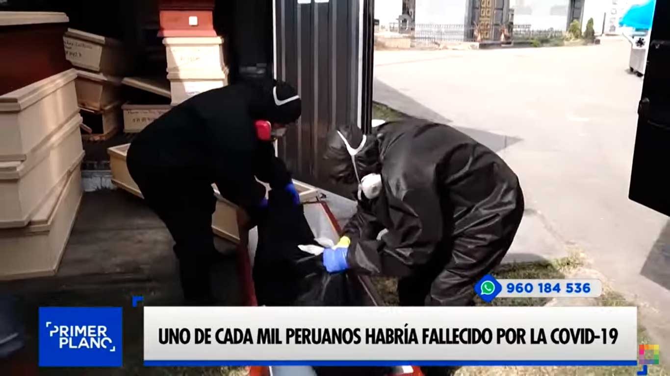 Uno de cada mil peruanos habría fallecido por la Covid-19