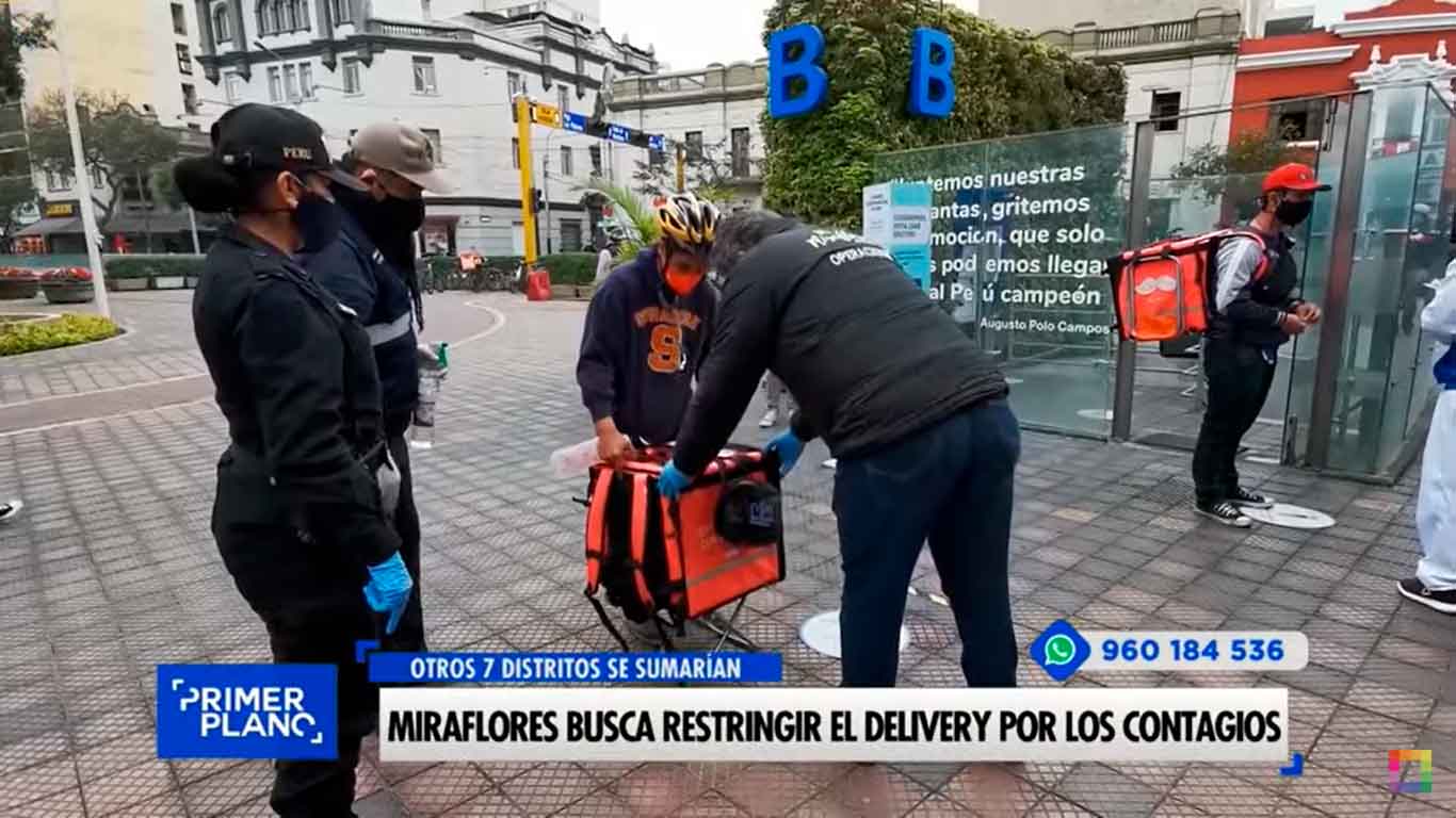 Miraflores busca restringir el delivery por contagios