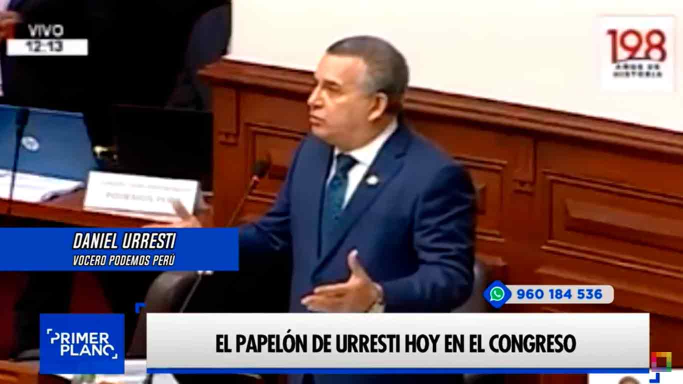 El papelón de Urresti frente al Congreso