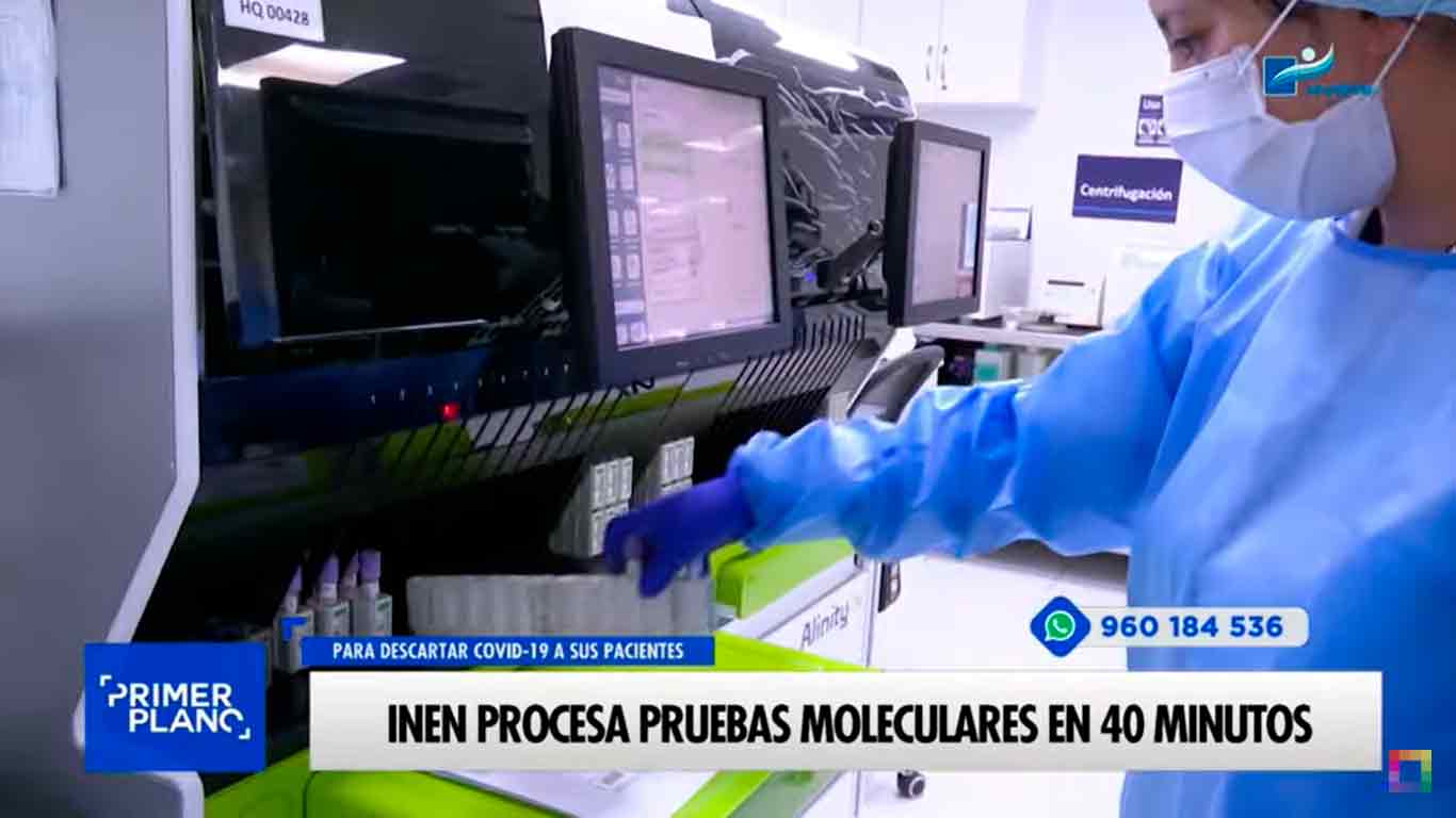 Portada: INEN procesa pruebas moleculares en 40 minutos