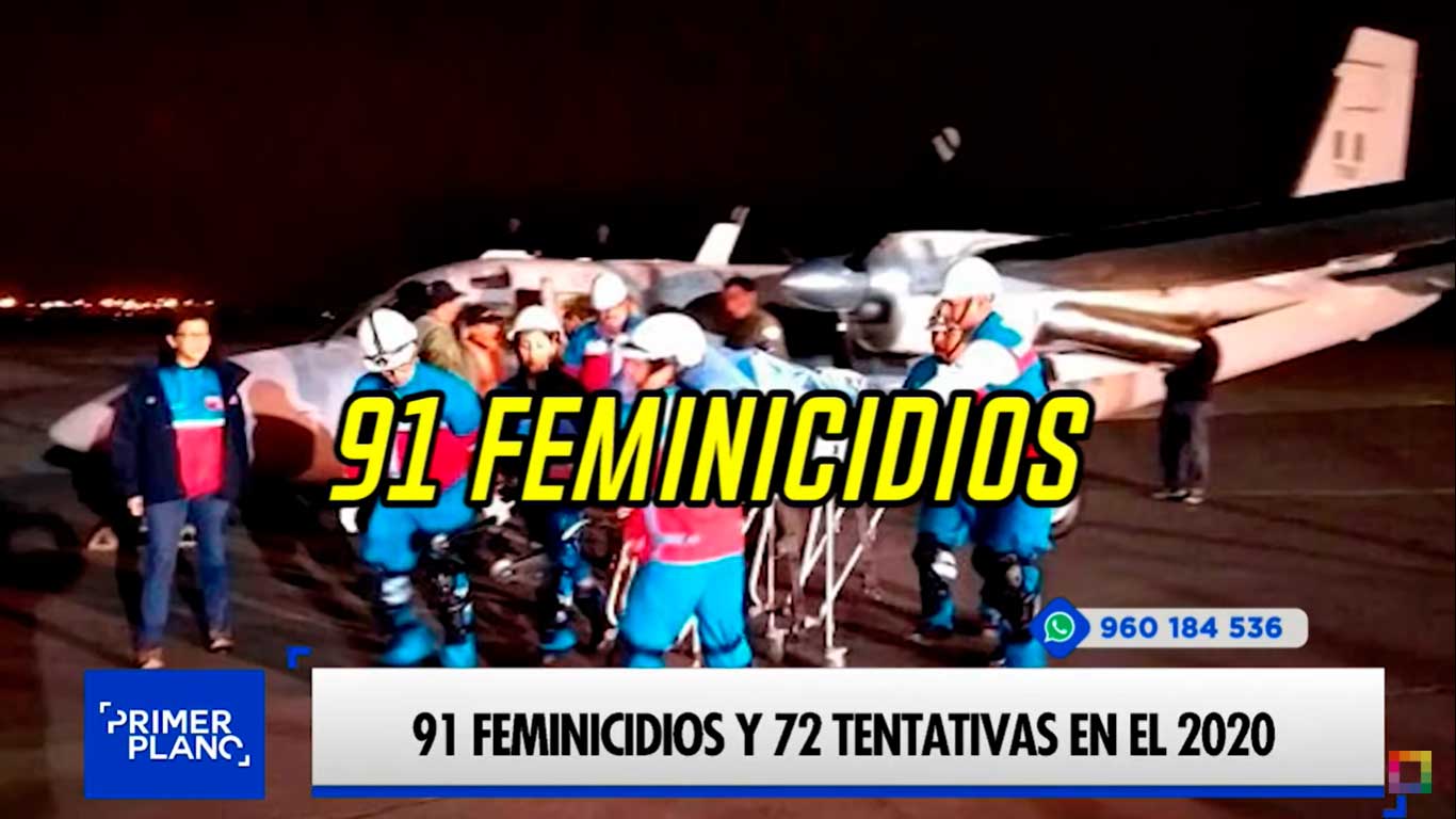 Portada: 91 feminicidios y 72 tentativas de feminicidio en el Perú