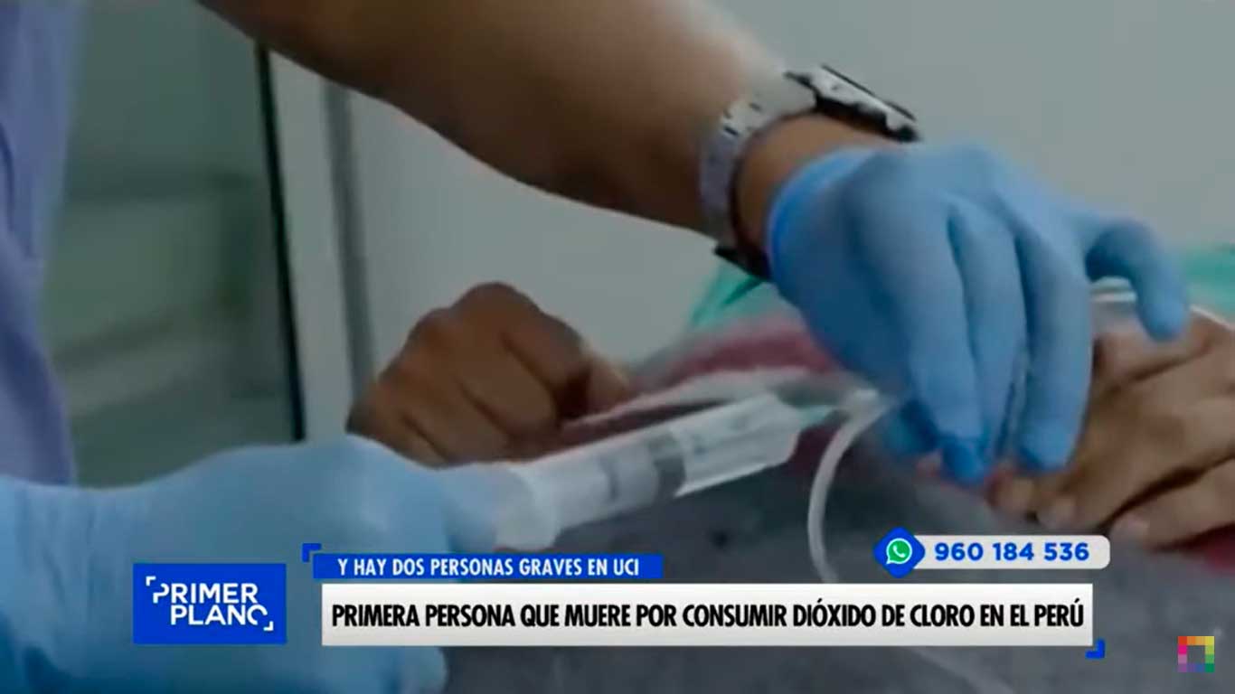 Primera persona que muere por consumir dióxido de cloro en el Perú