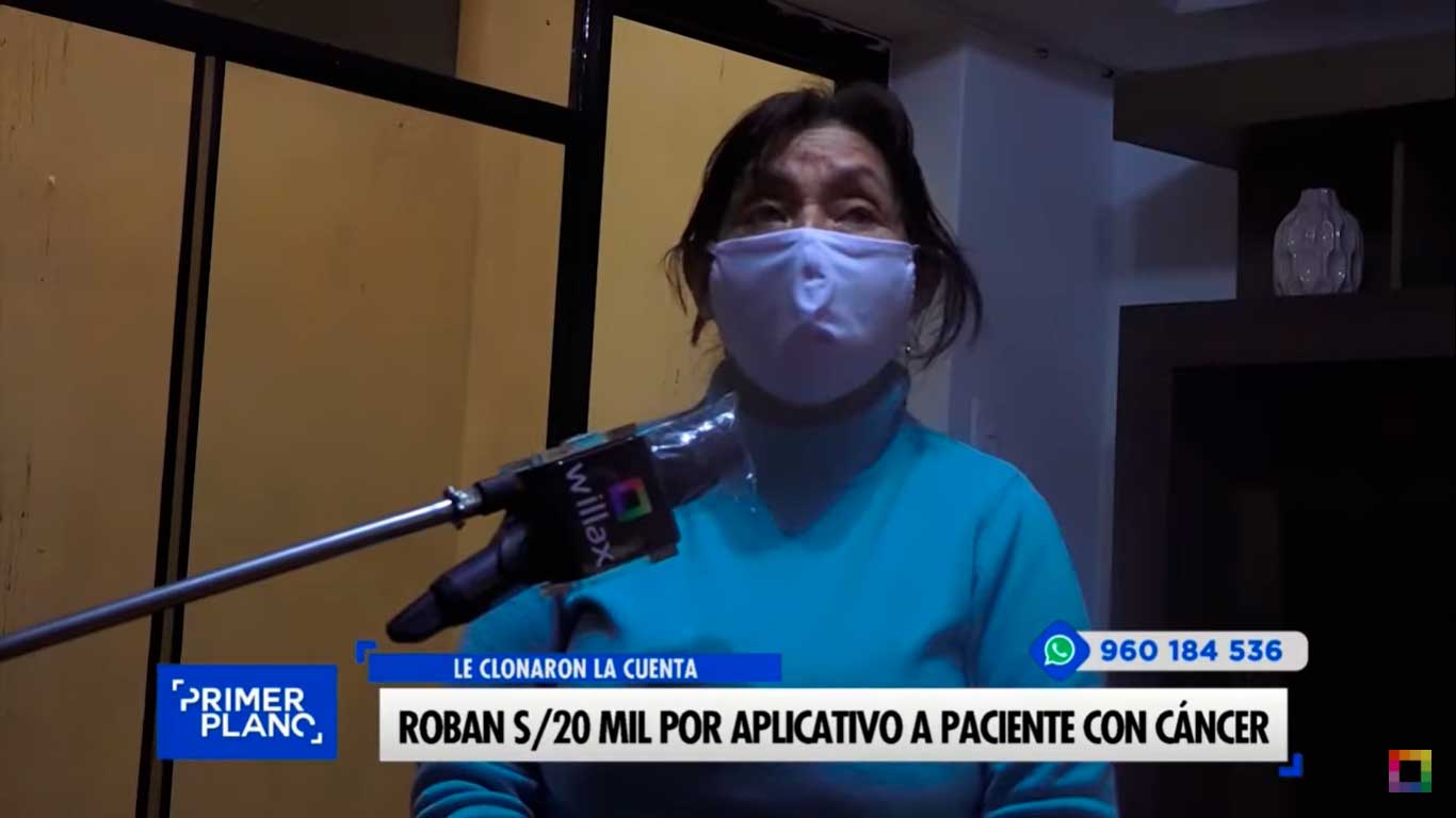 Roban S/20 mil por aplicativo a paciente con cáncer