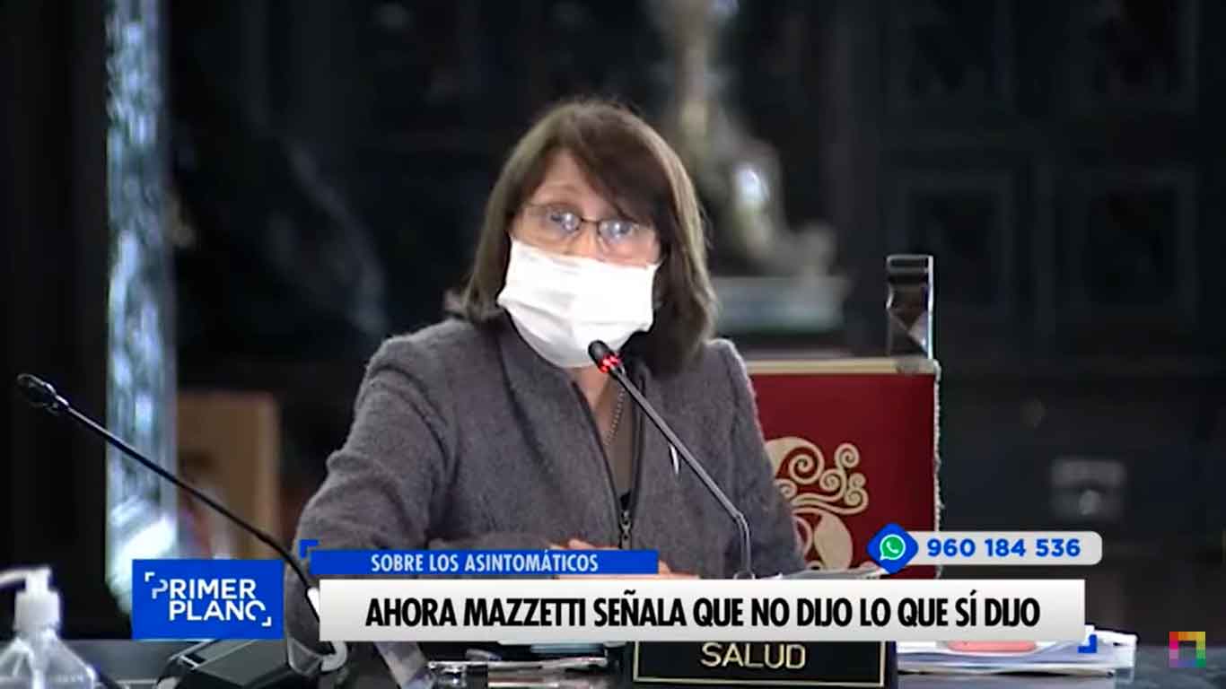 Ministra Mazzetti señala que no dijo lo que sí dijo