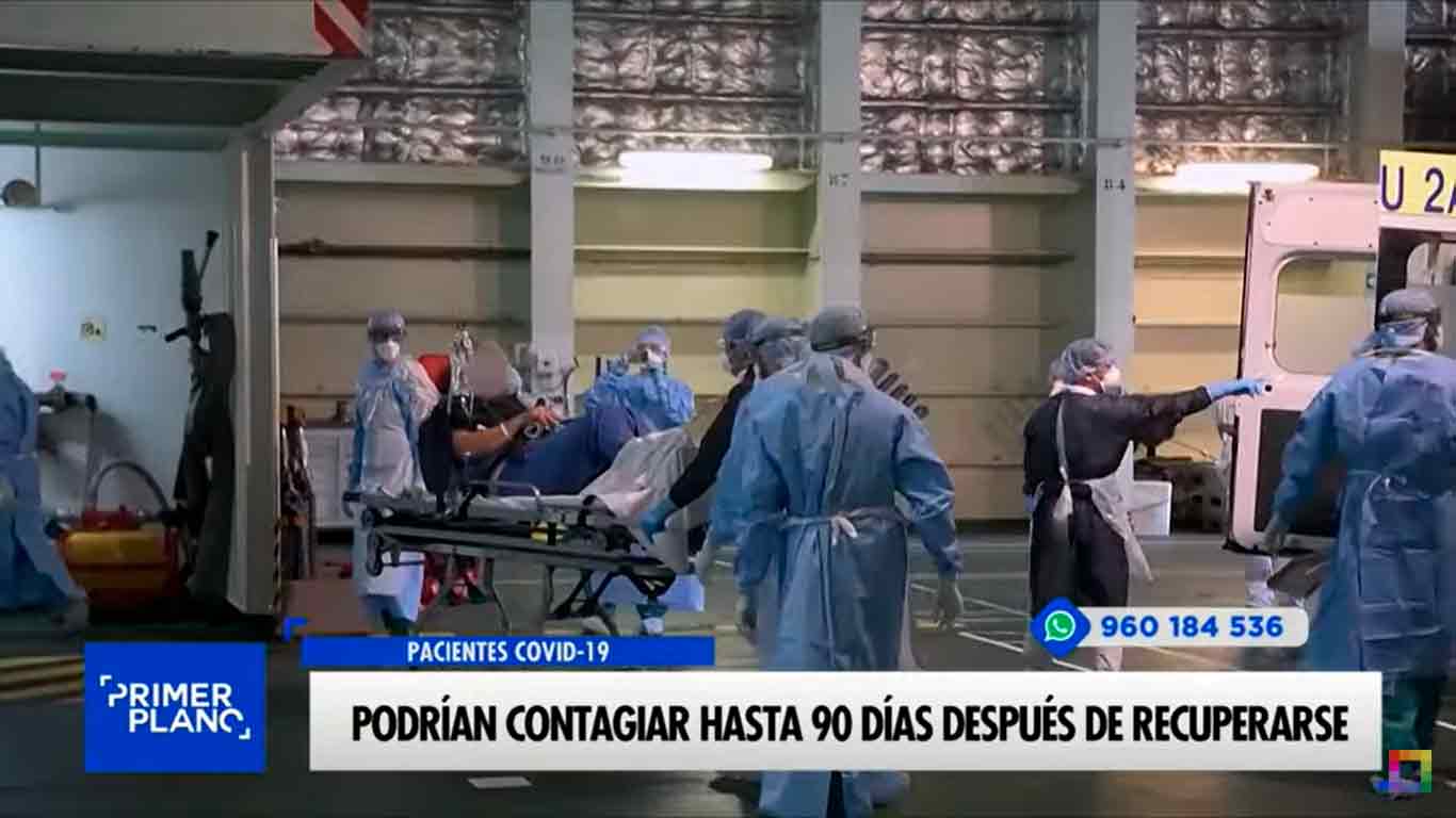 Portada: Pacientes covid podrían contagiar hasta 90 días después de recuperarse