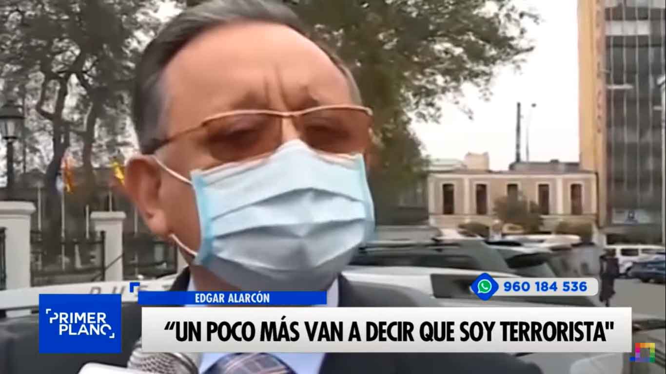 Edgar Alarcón: "Un poco más van a decir que soy terrorista"