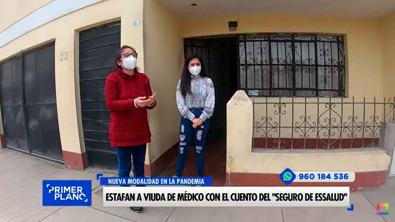 Estafan a viuda de médico con el cuento de "seguro de EsSalud"