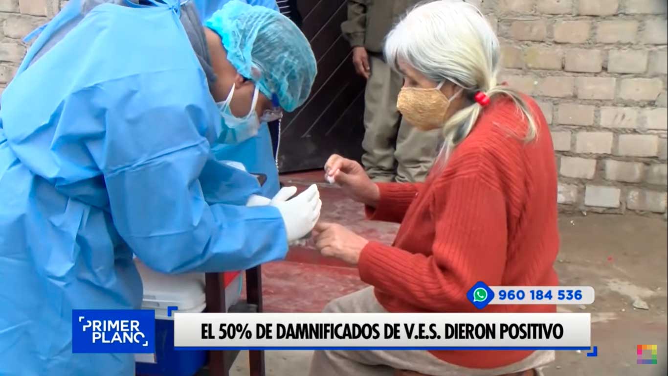 El 50% de damnificados de Villa El Salvador dieron positivo