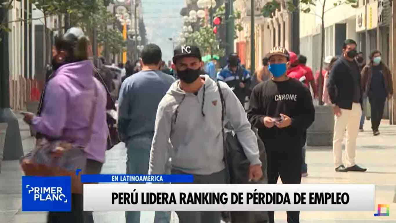 Portada: Perú lidera ranking de pérdida de empleo