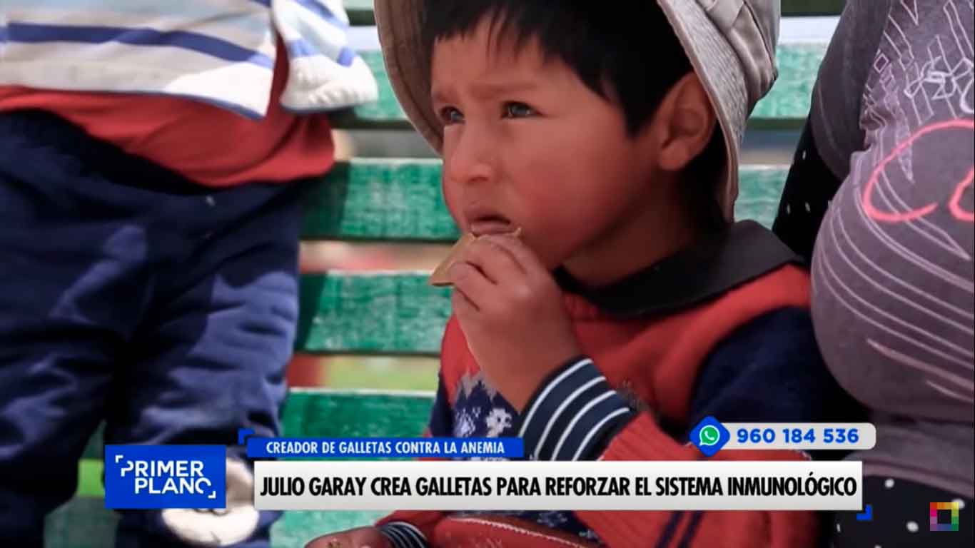 Julio Garay crea galletas para reforzar el sistema inmunológico