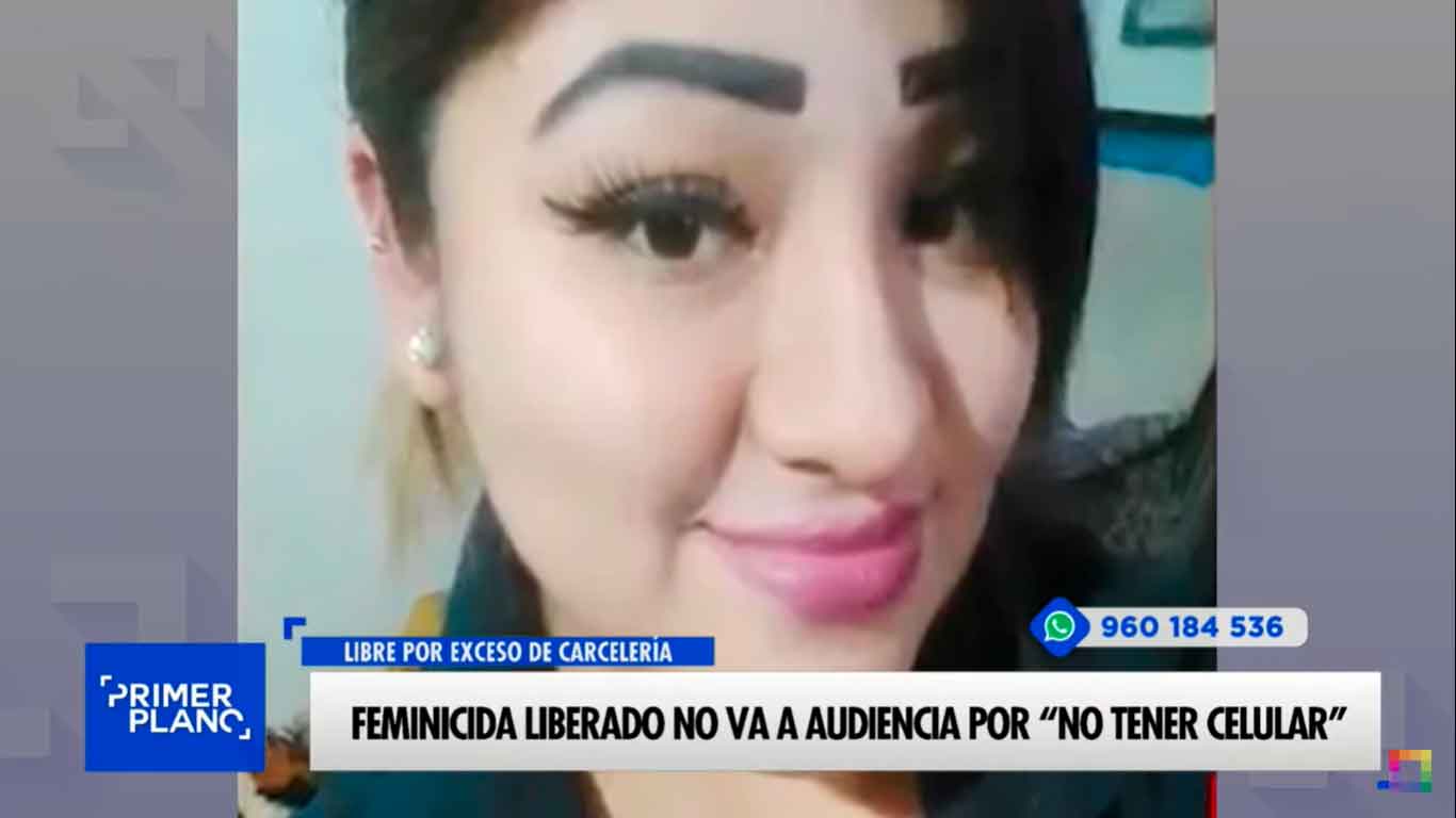 Feminicida liberado no va a audiencia por "no tener celular"