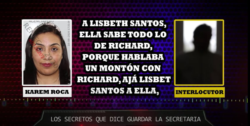 Karem Roca: "Lisbeth Santos sabe todo sobre Richard Swing"
